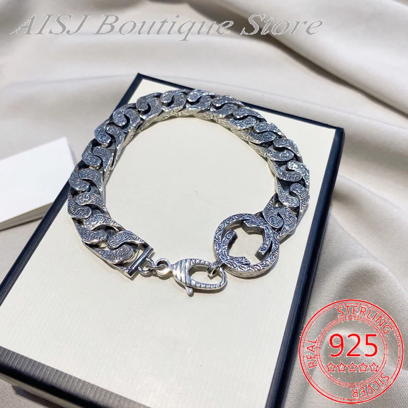 

Женский браслет из серебра 925 пробы, с двойной граммой