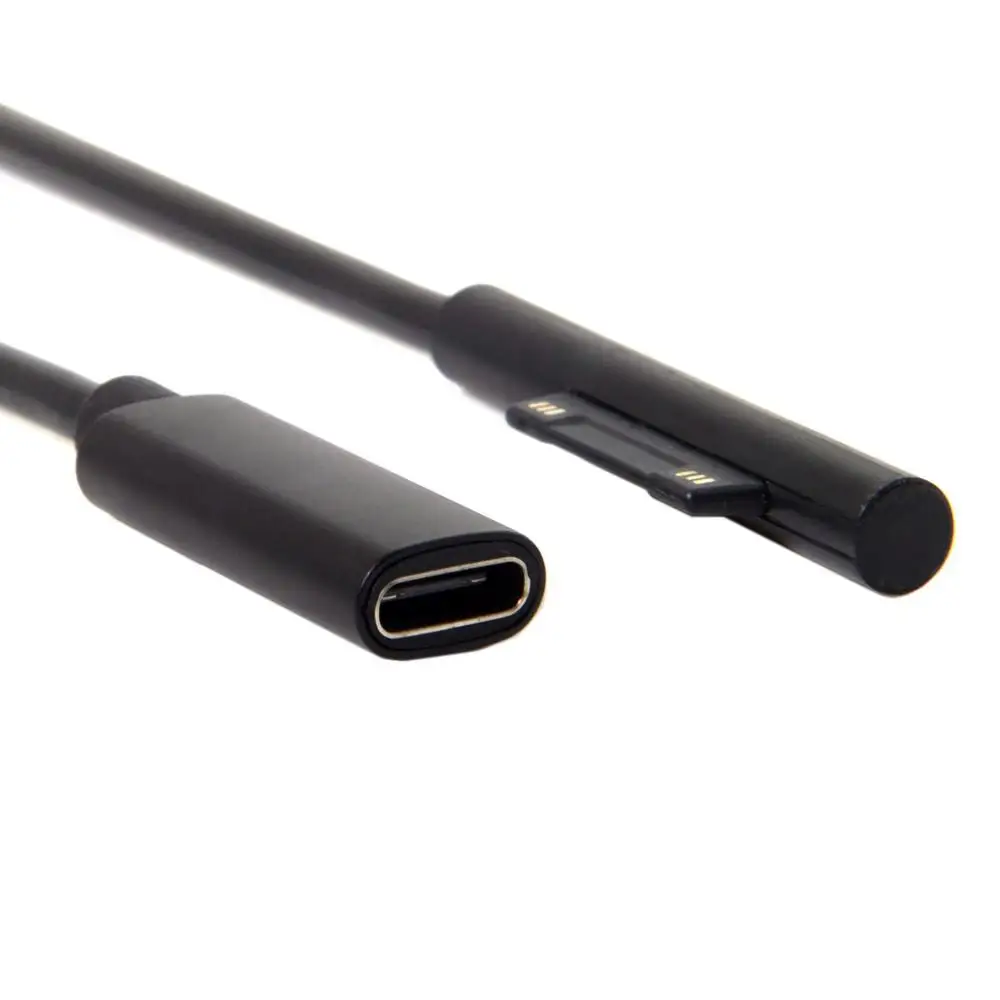

DC 15V Type-C USB-C Female to Surface Pro3 Pro4 Pro5 Pro6 Book Pro зарядный кабель