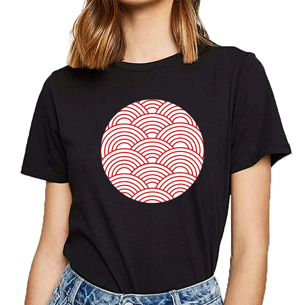 Женская футболка с японским дизайном insignia Черная на заказ|Футболки| |