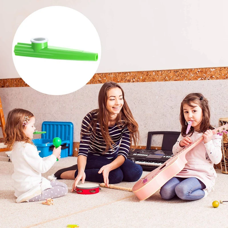 24 шт. пластиковые разноцветные Музыкальные инструменты Kazoo s 8 хороший Comp для