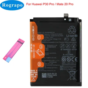 full 4200mah hb486486ecw mobile phone battery for huawei p30 pro mate20 pro mate 20 pro original smartphone free global shipping