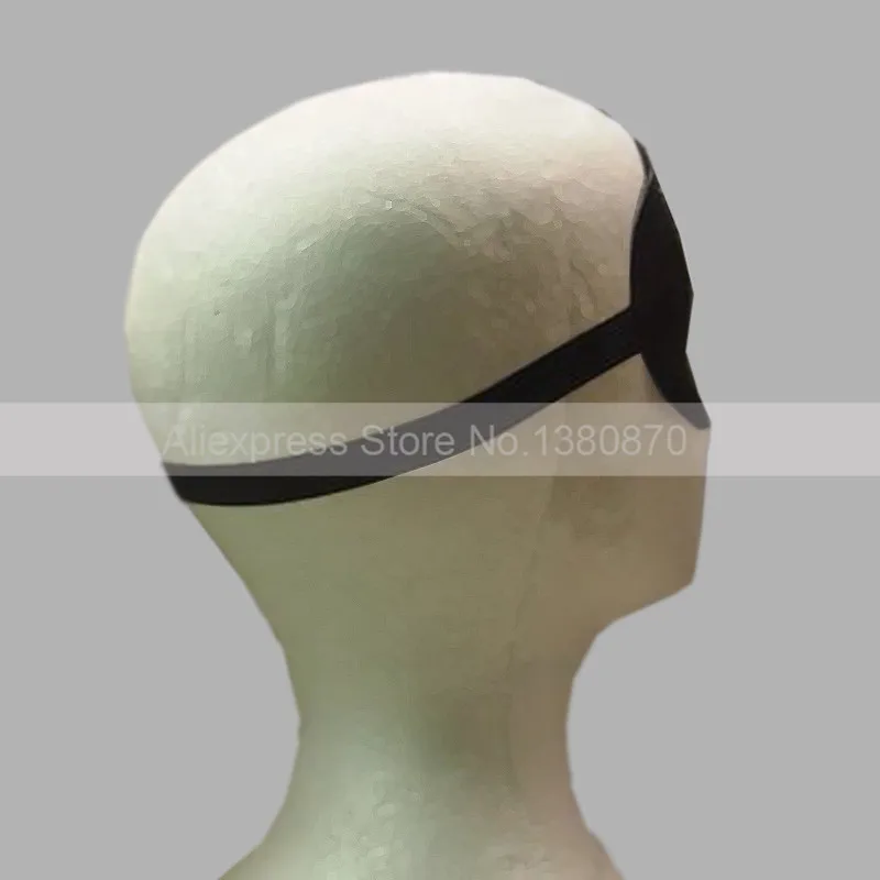 Повязка на глаза унисекс из латекса темно-синего цвета для взрослых S-LM199 |