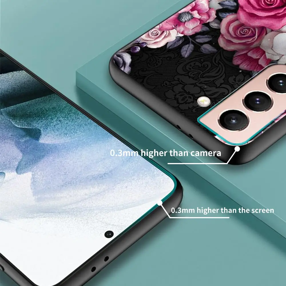 

Mobilephone Coque For Samsung S10 Plus S9 S10e S10lite Fundas Flower Skull Cases for Galaxy S21 ultra S20 FE Guscio