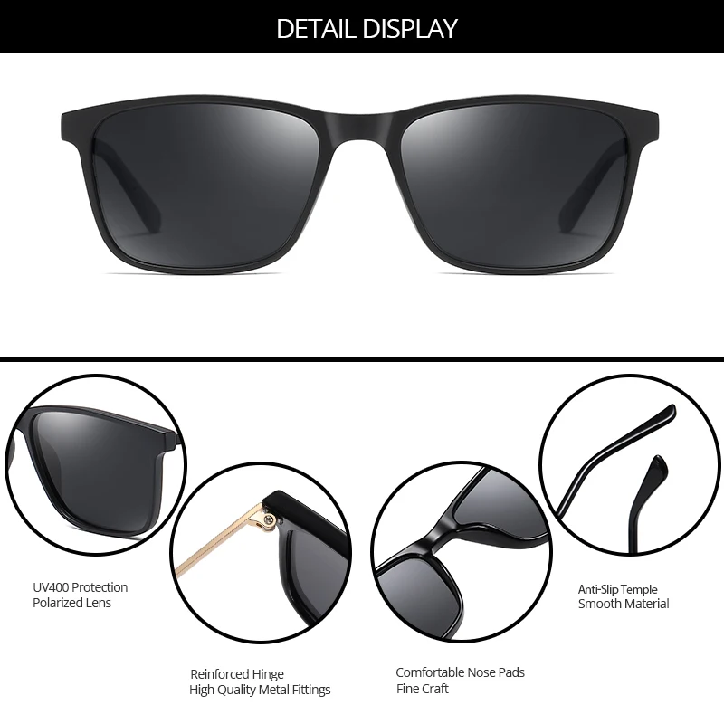 COASION брендовые Дизайнерские мужские солнцезащитные очки поляризационные