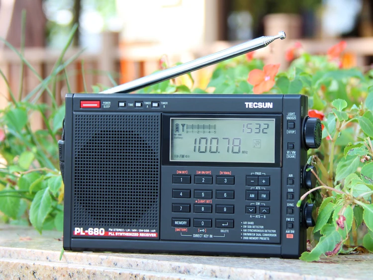 Tecsun PL-680 радио FM Цифровая настройка полный диапазон FM/MW/SBB/PLL синтезированный