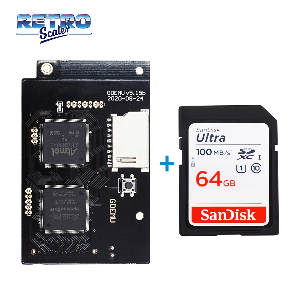 Placa de Simulação de Movimentação Gdemu para Sega Console e Cartão tf com Jogos Nova Óptica Dreamcast – dc Instalado V5.15b sd