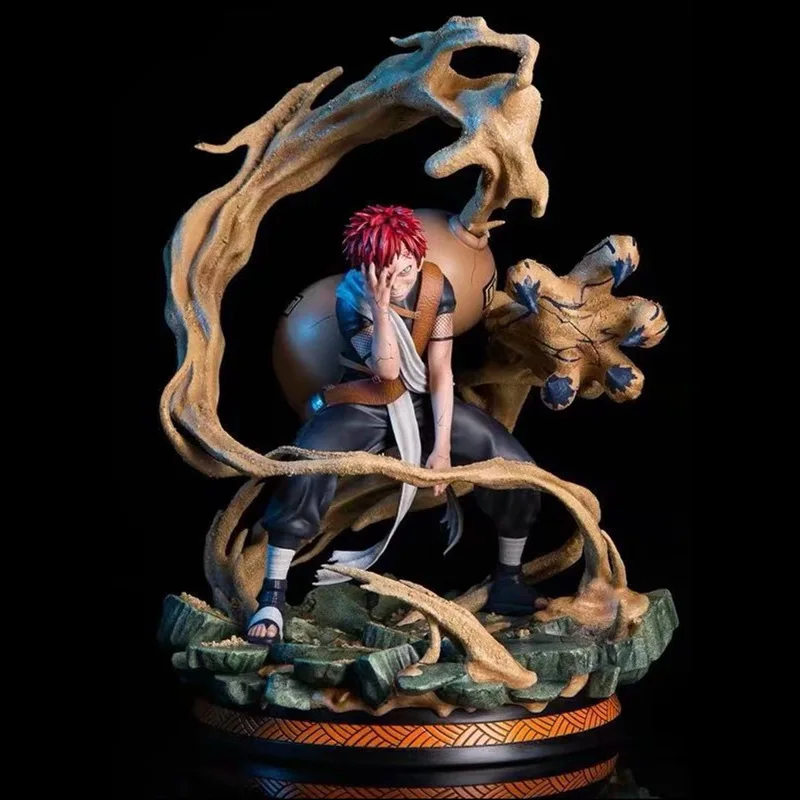Anime sandstorm one-tailed beast cartoon Naruto Figures Gaara Big Gourd GK Action Figure Anime Model PVC Statue Collectible Toys