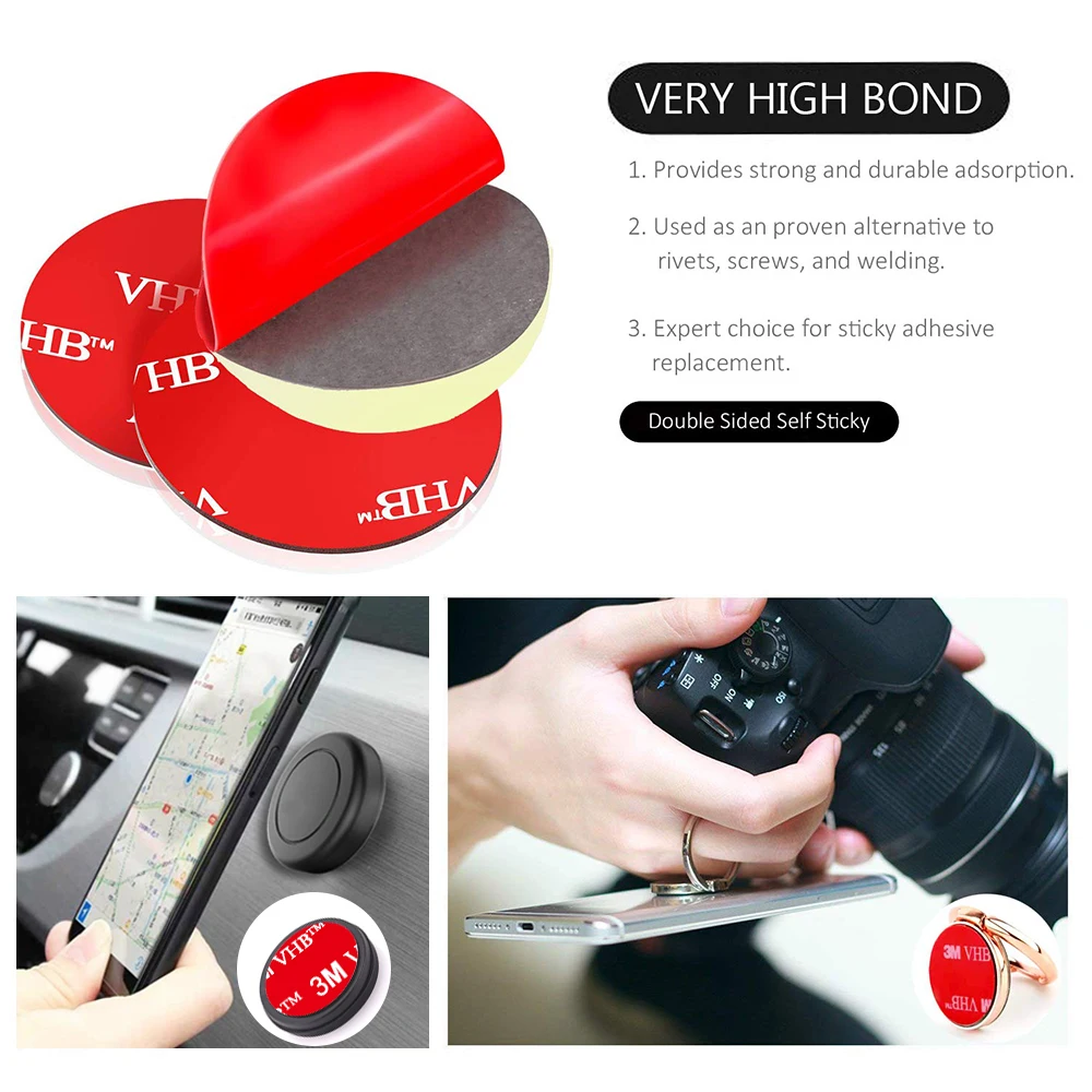 fimilef sticky adhesive pads replacement mounting tape car dashboard sticker pads for magnetic phone car mount holder free global shipping