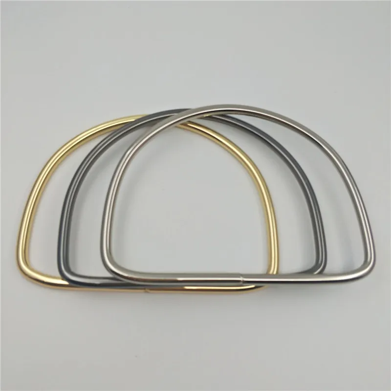 (10 шт./лот) 12 см отделка металлом кожаные сумочки ручной удержания ручки