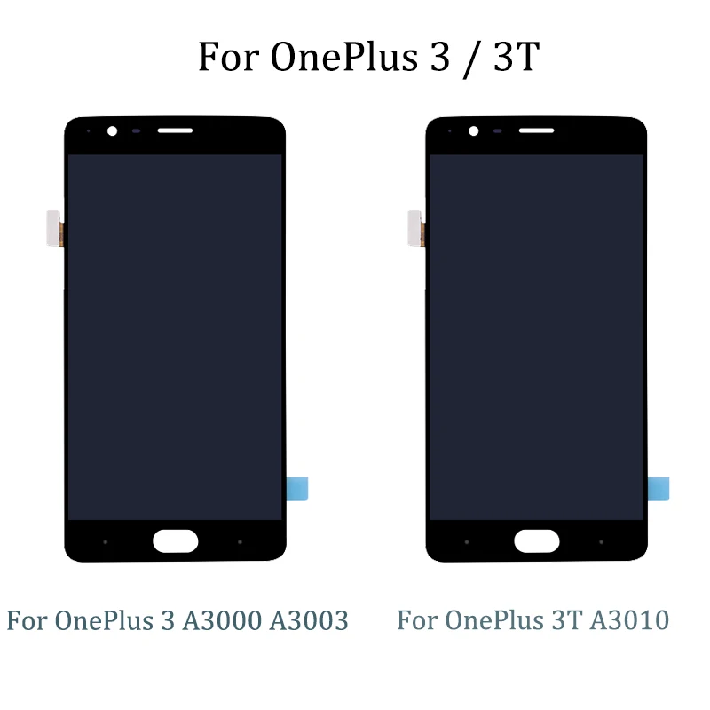 Для OnePlus 3 A3000 A3003 3T A3010 ЖК дисплей + сенсорный экран дигитайзер для 1 Oneplus сборка