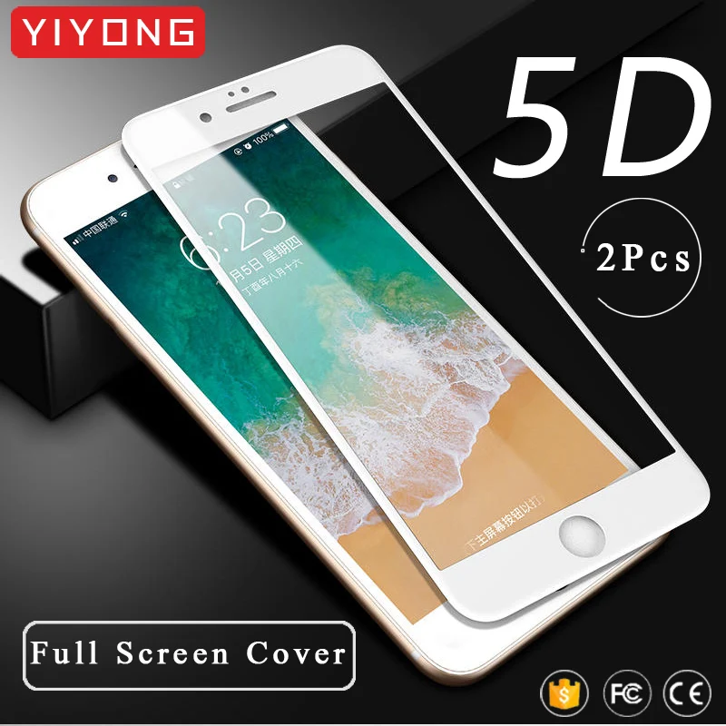 Закаленное стекло YIYONG 9D с полным покрытием для iPhone 6 6s 7 8 Plus SE 2020 Защита экрана x s xr