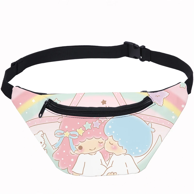 Cartoon Little Twin Stars Fanny Pack For Women Banana Waist Bag Belt New Brand Girl Belly Chest Phone Pouch Purse | Багаж и сумки