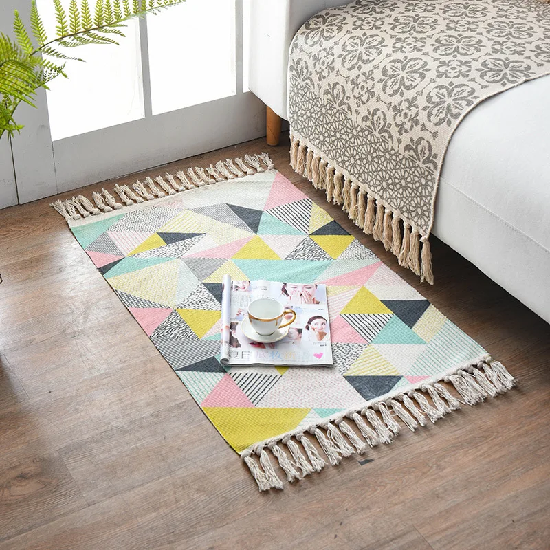 Плетеные напольные коврики kilim из 100% хлопка дверной коврик кухонные Молитвенный