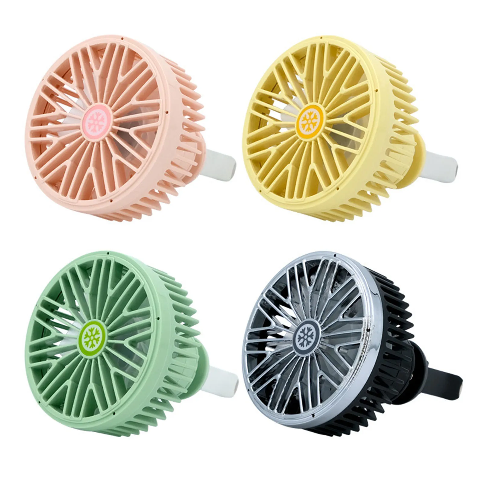 

Car Fans Auto Air Conditioning Vent Clip Fan With 360 Rotation 3 Speeds Adjustable Car Styling Car Interior Accessories 2021 New