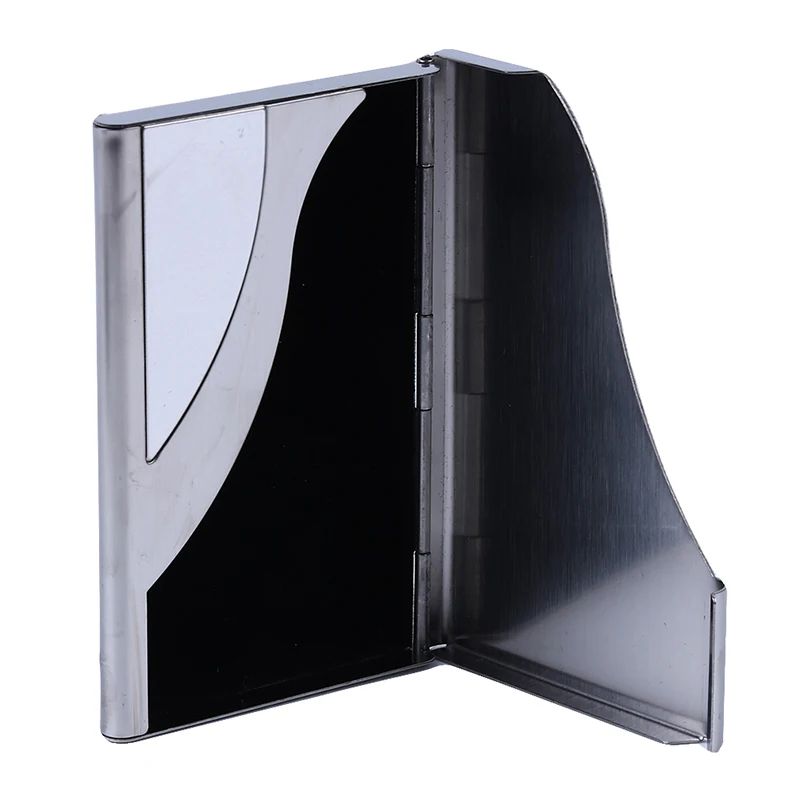 

Rfid Wallet Business ID Credit Card Holder For Women Men Fashion Brand Metal Stainless Steel Card Case PU Leather Porte Carte