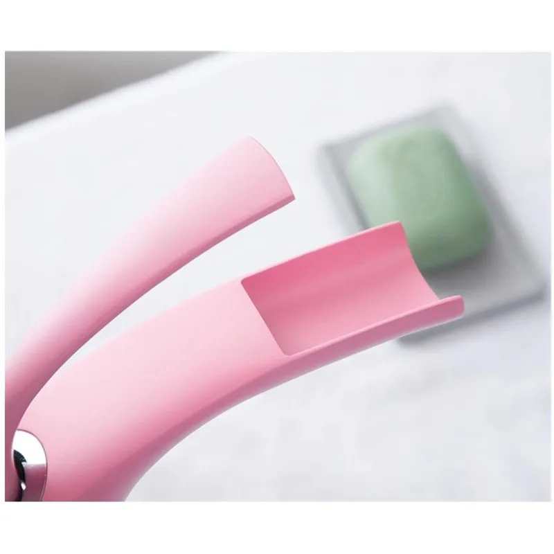 Смесители для раковины розовый водопад любовного цвета смеситель в ванной