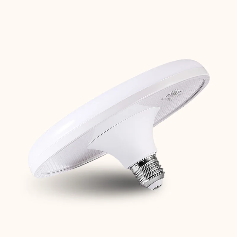 White Cover 1pc 220V UFO арома лампы E27 светодиодный светильник лампы высокой светильник 15/20/30/40/50/60W светодиодный Bombillas круглый потолочный светильник s для дома Кухня Спальня светильник Инж - Испускаемый цвет: White Cover 1pc