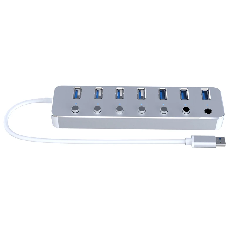 3.0 Hub Super Speed 7 Ports External Mini-USB Splitter Portable for Apple Macbook Air Laptop PC Tablet | Компьютеры и офис