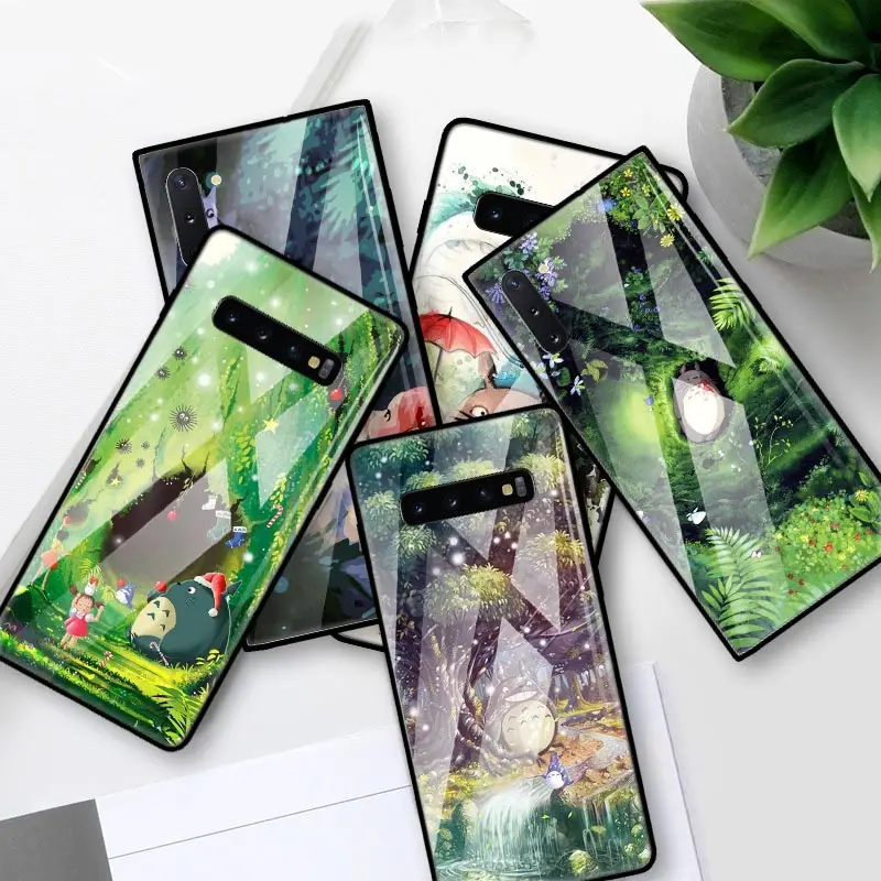 Милый студийный стеклянный чехол для Samsung Galaxy S20 S10 5G S10e S9 S8 Plus Note 10 9 8 Бамперы  | Бамперы -4000601900196