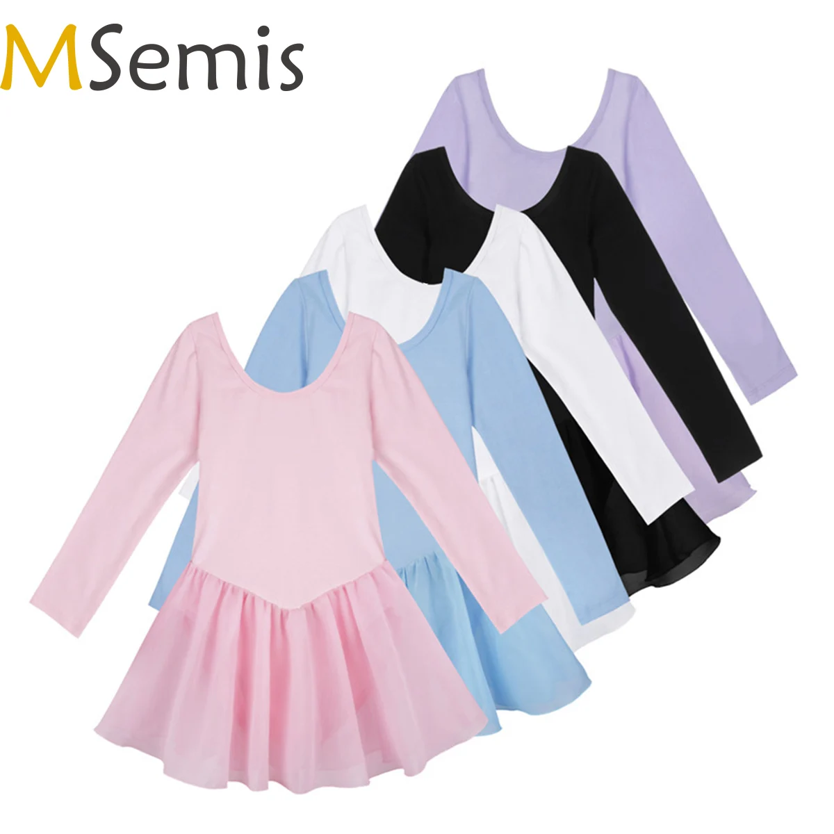 Girls Kid Professional Ballet Tutu Dress Long Sleeve Dancewear Gymnastics Leotard Lyrical Ballerina Dance Costumes | Тематическая
