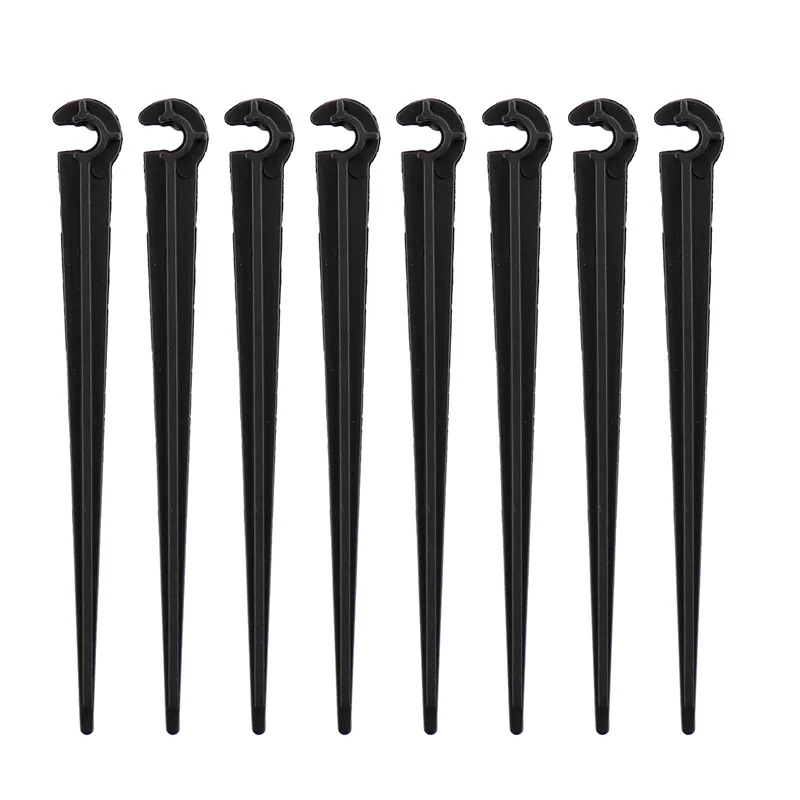 

Garden 1/4 Inch C-type Hook Fixed Support Holder Stakes Stem Fit 4/7mm Hose Watering Drip Irrigation Greenhouse