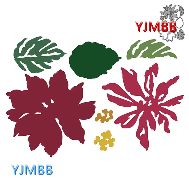 

YJMBB 2021 New Beautiful Flowers And Leaves Metal Cutting Mould Scrapbook Album Paper DIY Card Craft Embossing Die Cutting