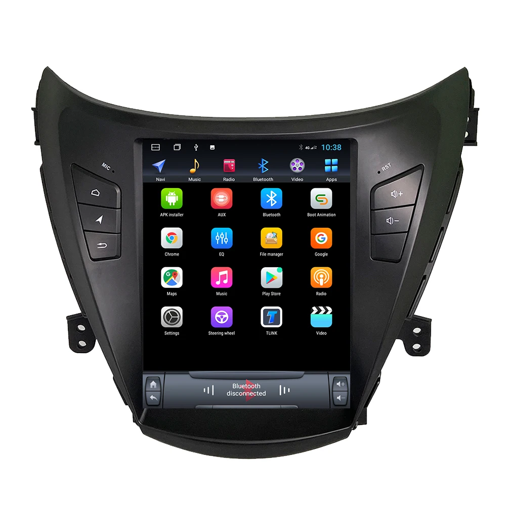 ZOYOSKII Android 9 0 10 4 дюймов автомобильное радио GPS bluetooth навигация для hyundai elantra 2012