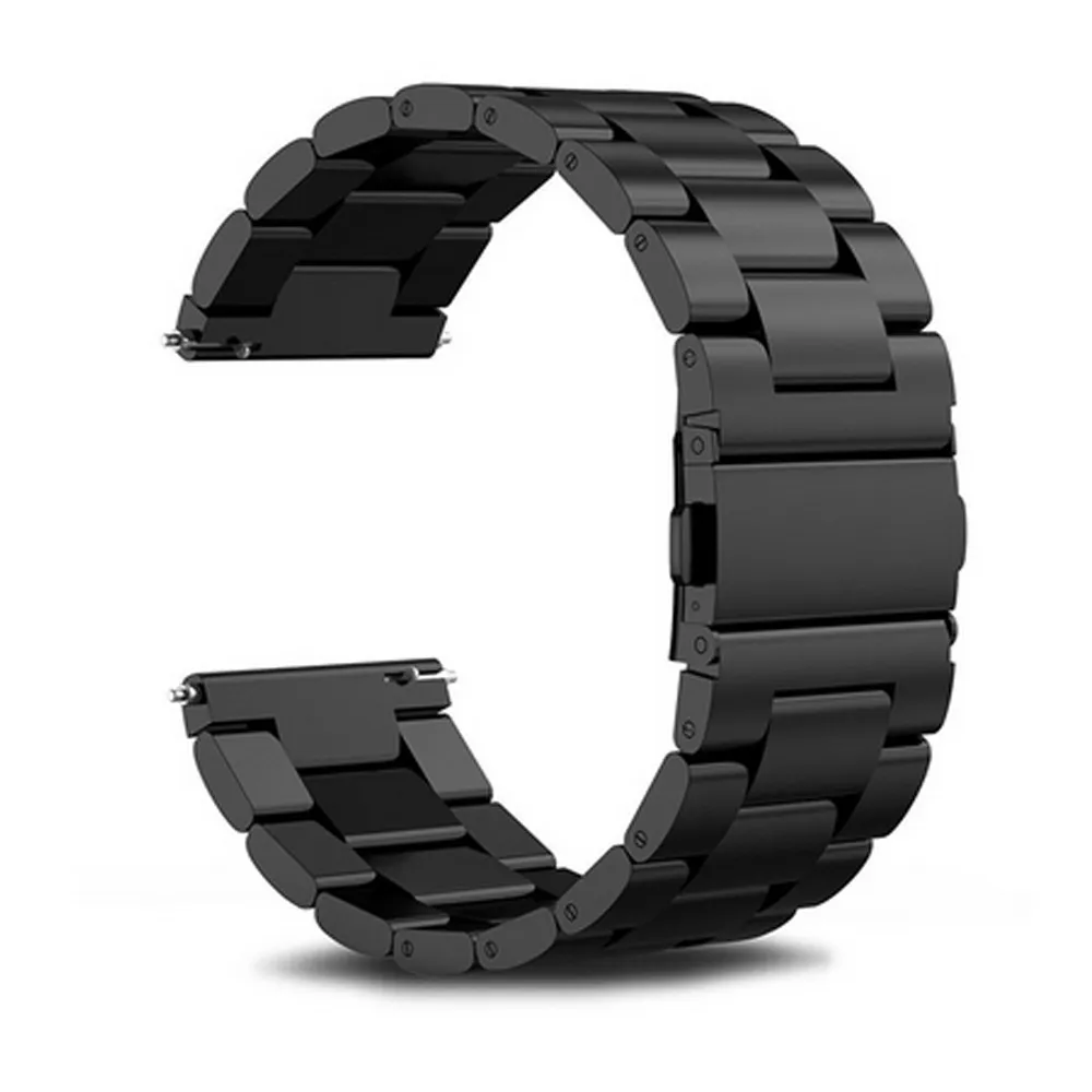 Black1 20MM strap Makibes T4 Plus мужские полностью сенсорный экран из закаленного стекла смарт-часы водонепроницаемые монитор кровяного давления стальной Lite сетчатый металлический ремешок - Цвет: Black1 20MM strap
