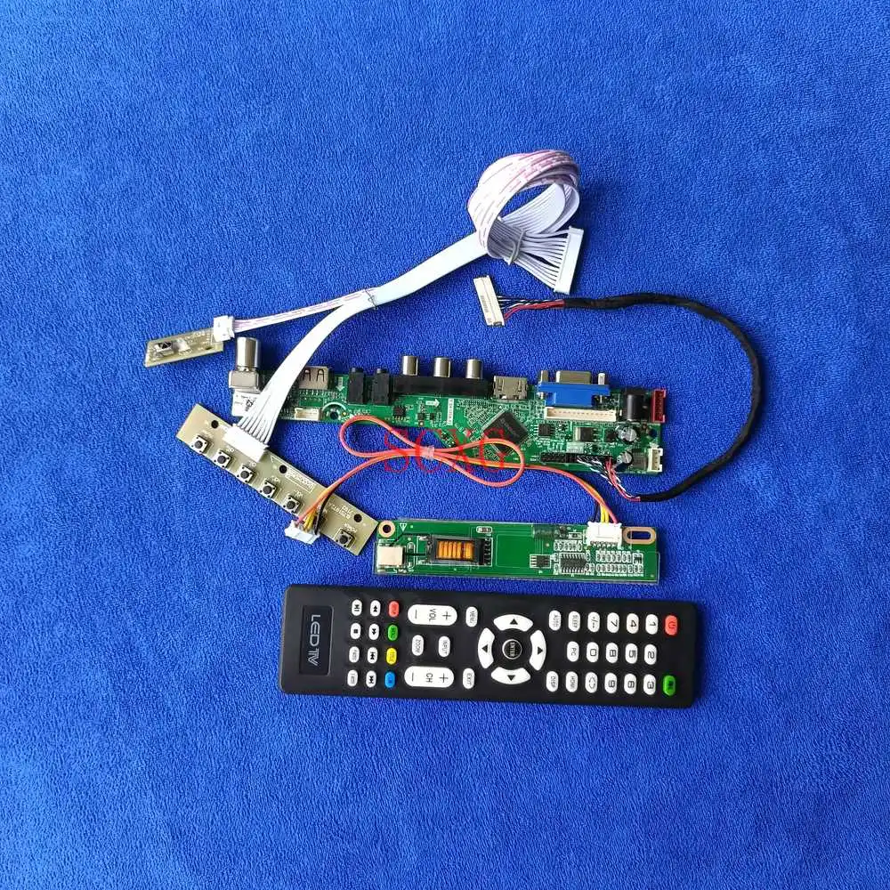 

AV VGA USB HDMI-compatible Kit LCD drive controller card 1CCFL Signal Analog 30Pin LVDS Fit LP171W02/LP171WE2/LP171WE3 1680*1050