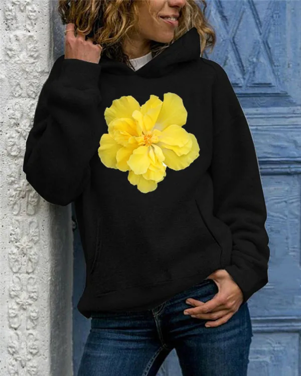Vintage Korean Pullovers Women sweetshirts Hoodies Oversized Printing Sweatshirts Hooded Harajuku Spring