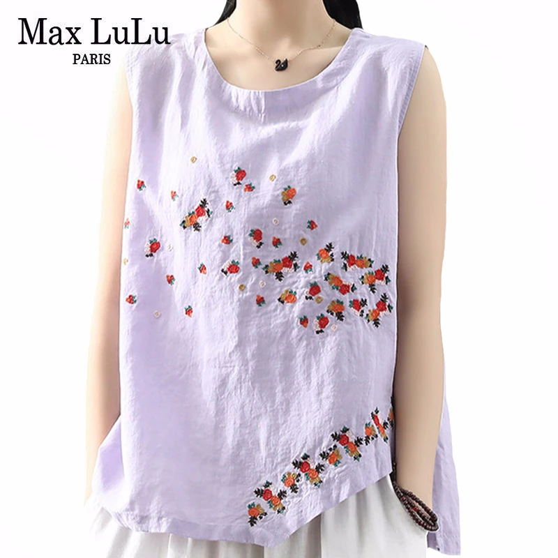 Max LuLu 2020 новые китайские модные дизайнерские женские свободные топы повседневные