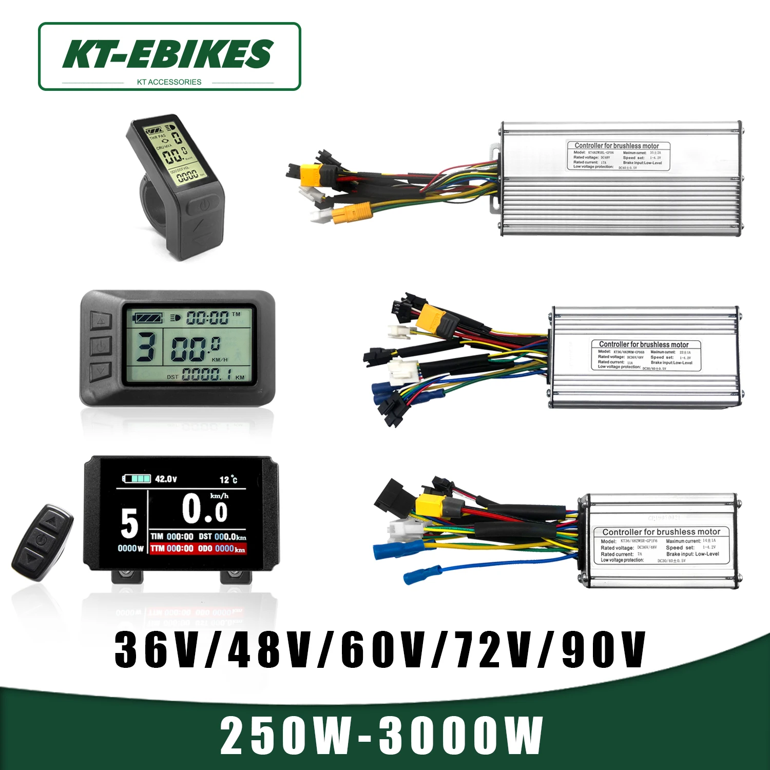 KT Ebike контроллер двигателя жк дисплей светодиодный Kunteng 36 В 48 LCD 3 Lcd 8h 880 lcd 7