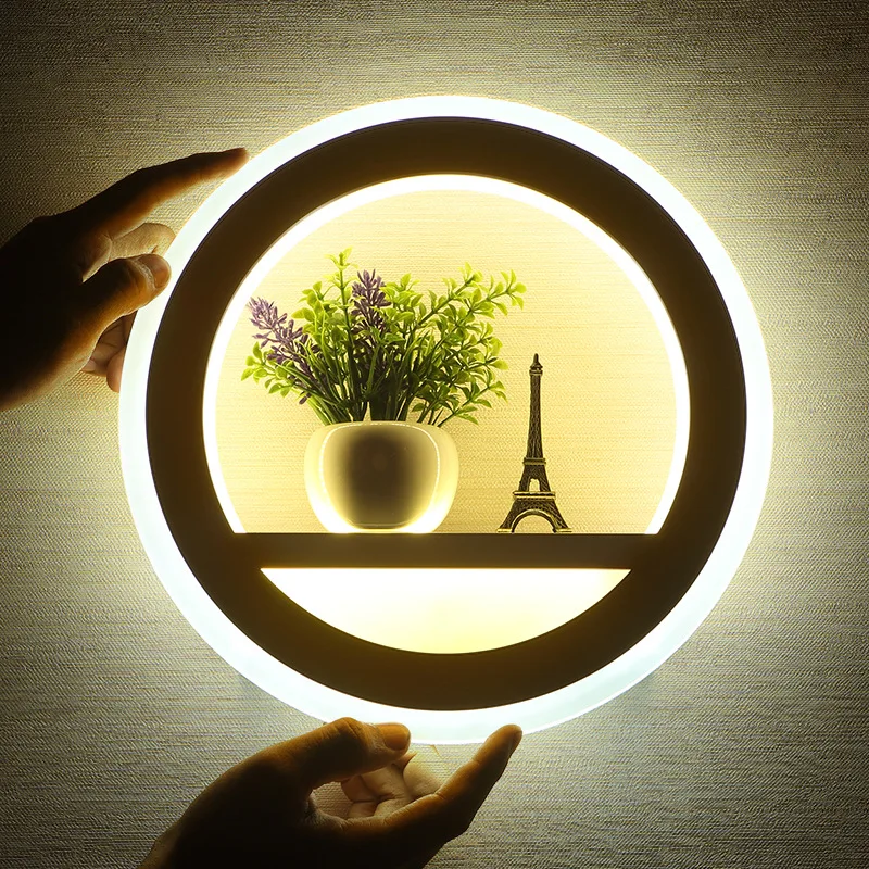 Modern Led Wall Lamp Nordic Lighting Fixture Sconces Round Living Bedroom Bedside Dining Kitchen Indoor Luminaire Decor Lights