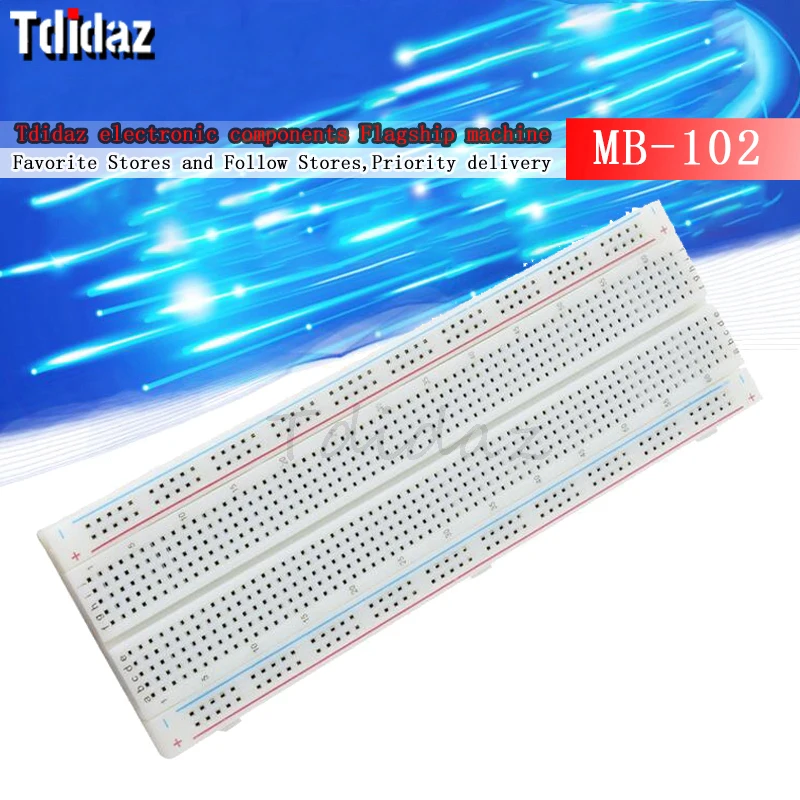 

NEW MB-102 MB102 Breadboard 830 Point Solderless PCB Bread Board Test Develop DIY for arduino