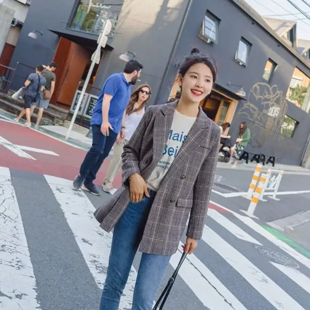 Весна 2020 Женский блейзер HStar с английским воротником офисный женский официальный