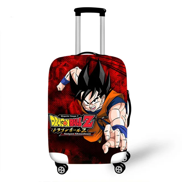 ELVISWORDS Dragon Ball Z чехол для чемодана с принтом для путешествий чемодан протектор для мальчиков девочек тележка прочный защитный чехол - Цвет: Фиолетовый