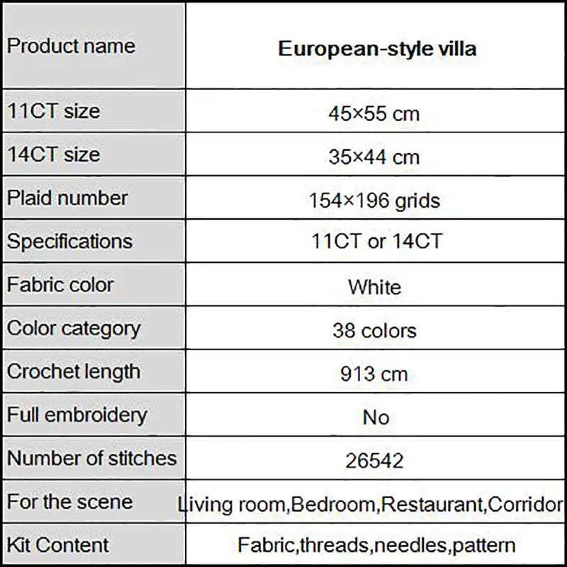Набор для вышивки крестиком Joy Sunday крестом в европейском стиле с напечатанным