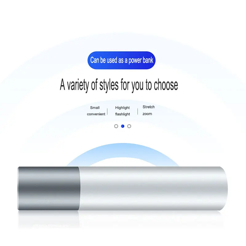 LED Outdoor Camping Mini Telescopic Zoom Flashlight Q5-T6 Strong Ligh USB Rechargable Portable Waterproof | Освещение