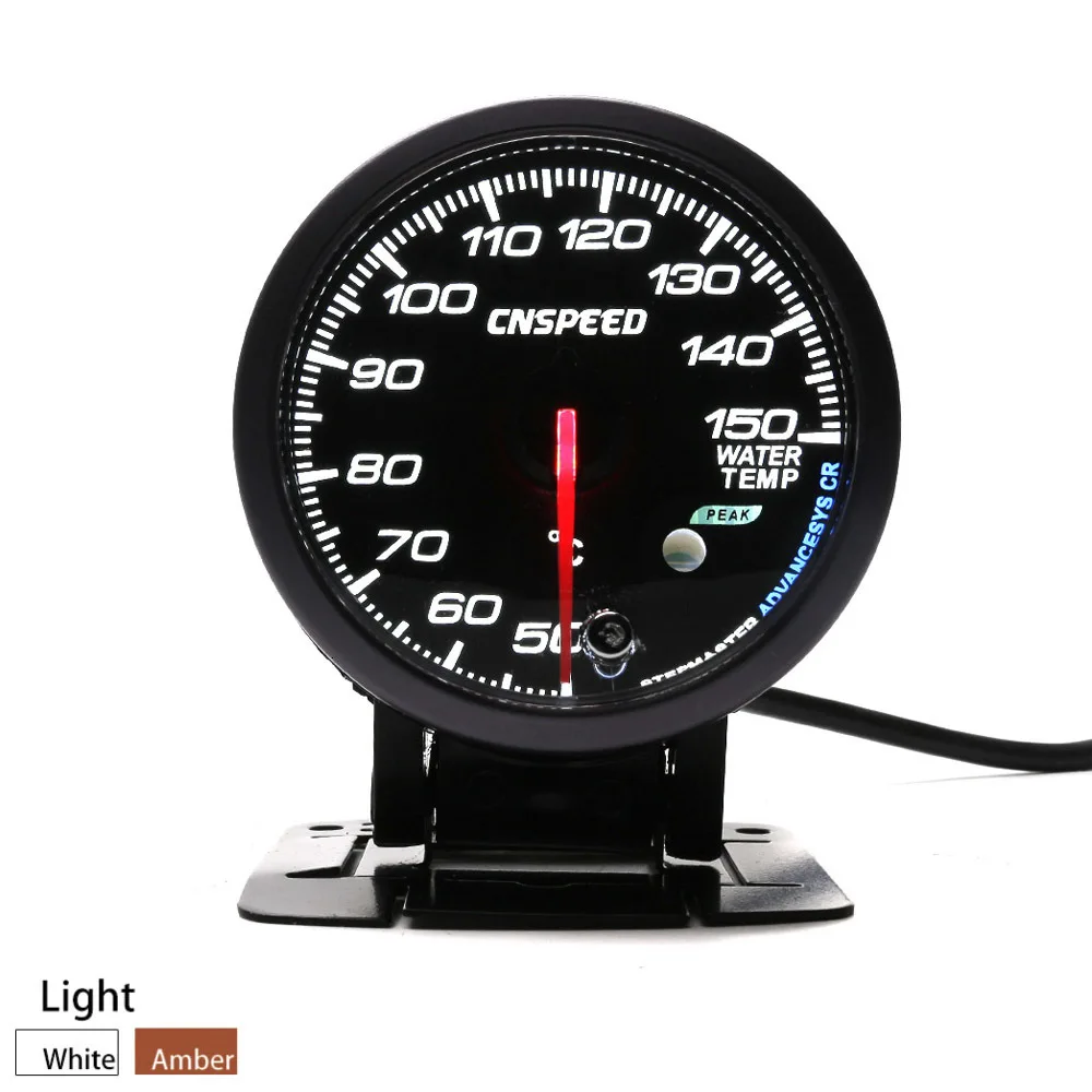 CNSPEED 60 мм автоматический датчик температуры воды Белый/янтарный светильник с пиковой функцией 50-150C датчик температуры воды автомобильный измеритель