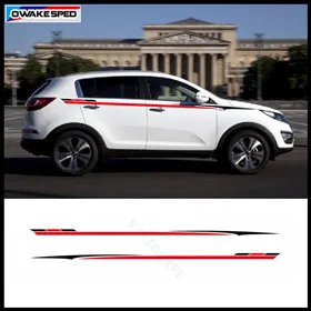 Автомобильные спортивные полосы для KIA SPORTAGE BORREGO, автомобильный Стайлинг, поясные линии, наклейка, автомобильные аксессуары для тела, автомобильная защита, Виниловая наклейка