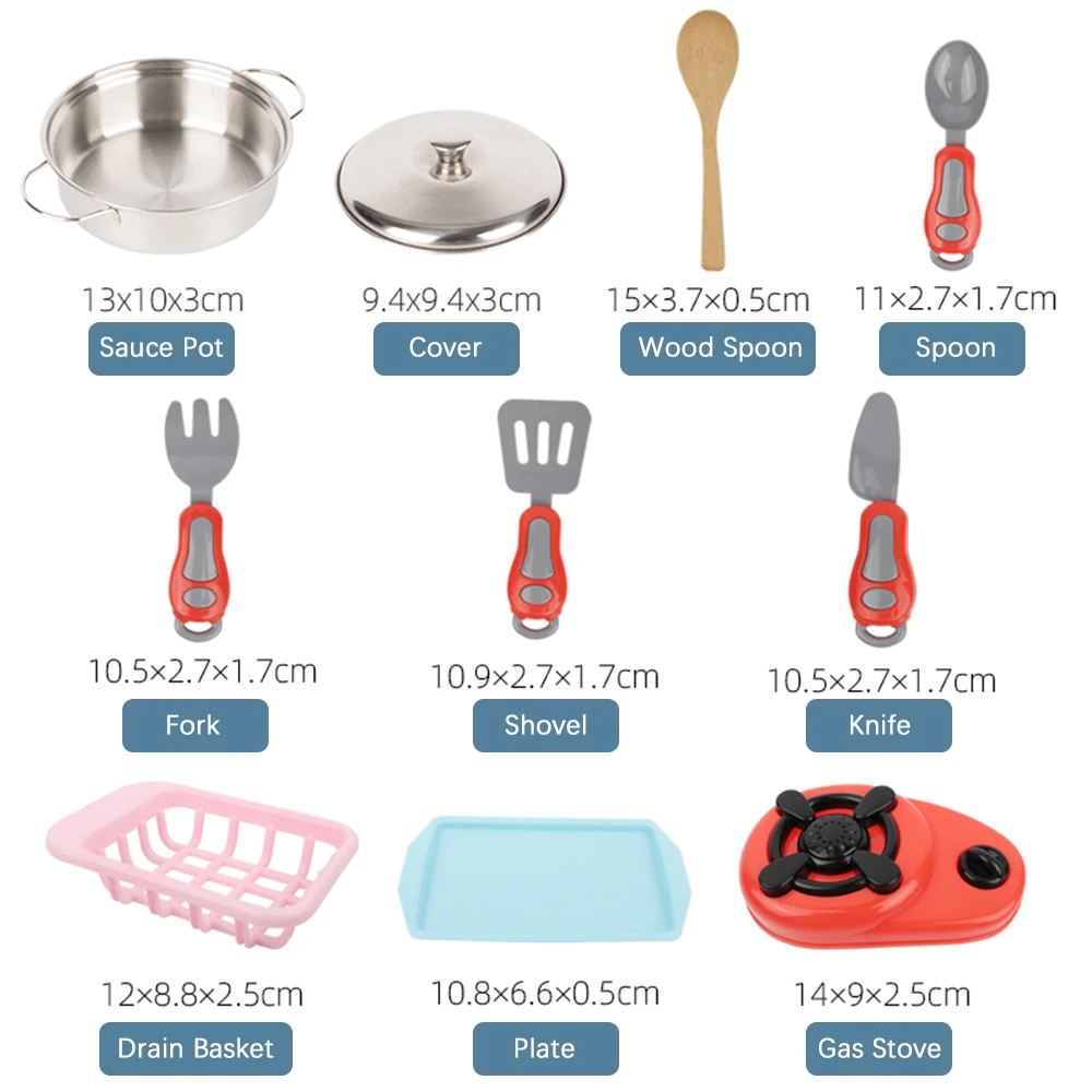 42 шт. кухонный комплект детей шеф повар роль Playset набор кухонной посуды ролевые