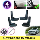Брызговики для Volkswagen Polo MK6 AW 2018 2019 2020, брызговики, брызговики, перегородка, мутные Брызговики, передние, задние автомобильные аксессуары