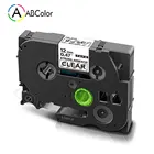 Лента для принтера S131, 12 мм х 8 м, прочная клейкая лента, черная на прозрачной ленте S 131, кассета для этикеток