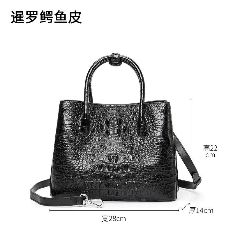 

Crocodile leather women's bag casual leather handbag light luxury women's One Shoulder Messenger Bag fashion bag women's new