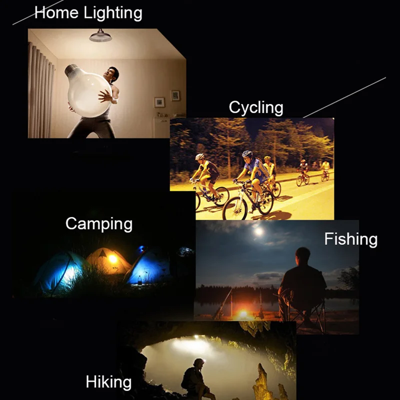 Q5 T6 Led Tactical Flashlight Zoomable Torch Camping lantern Hiking Light Lamp Lantern for 18650 or 3*AAA Battery