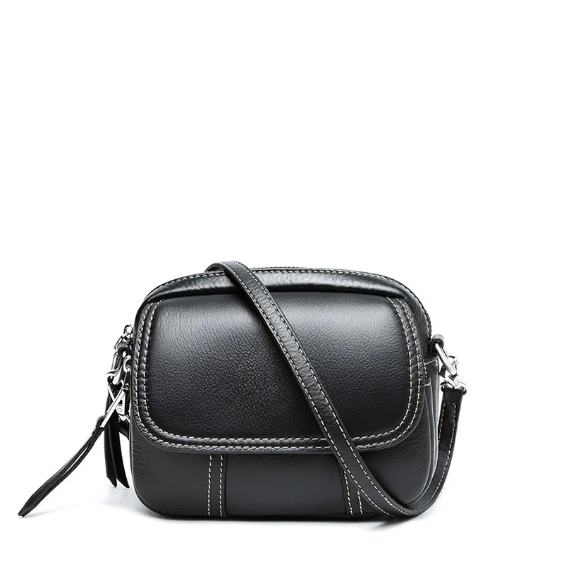 hot sale women's mini Leather cowhide fashionable Messenger bag small round Single lykj-yx |