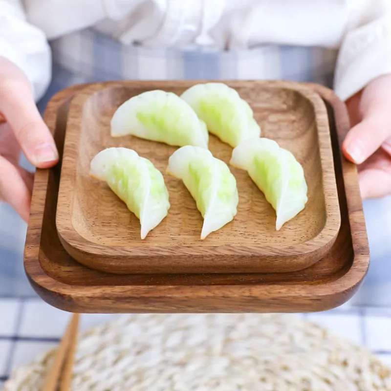 Домашний Деревянный Поднос кофейная деревянная тарелка японская взрослая