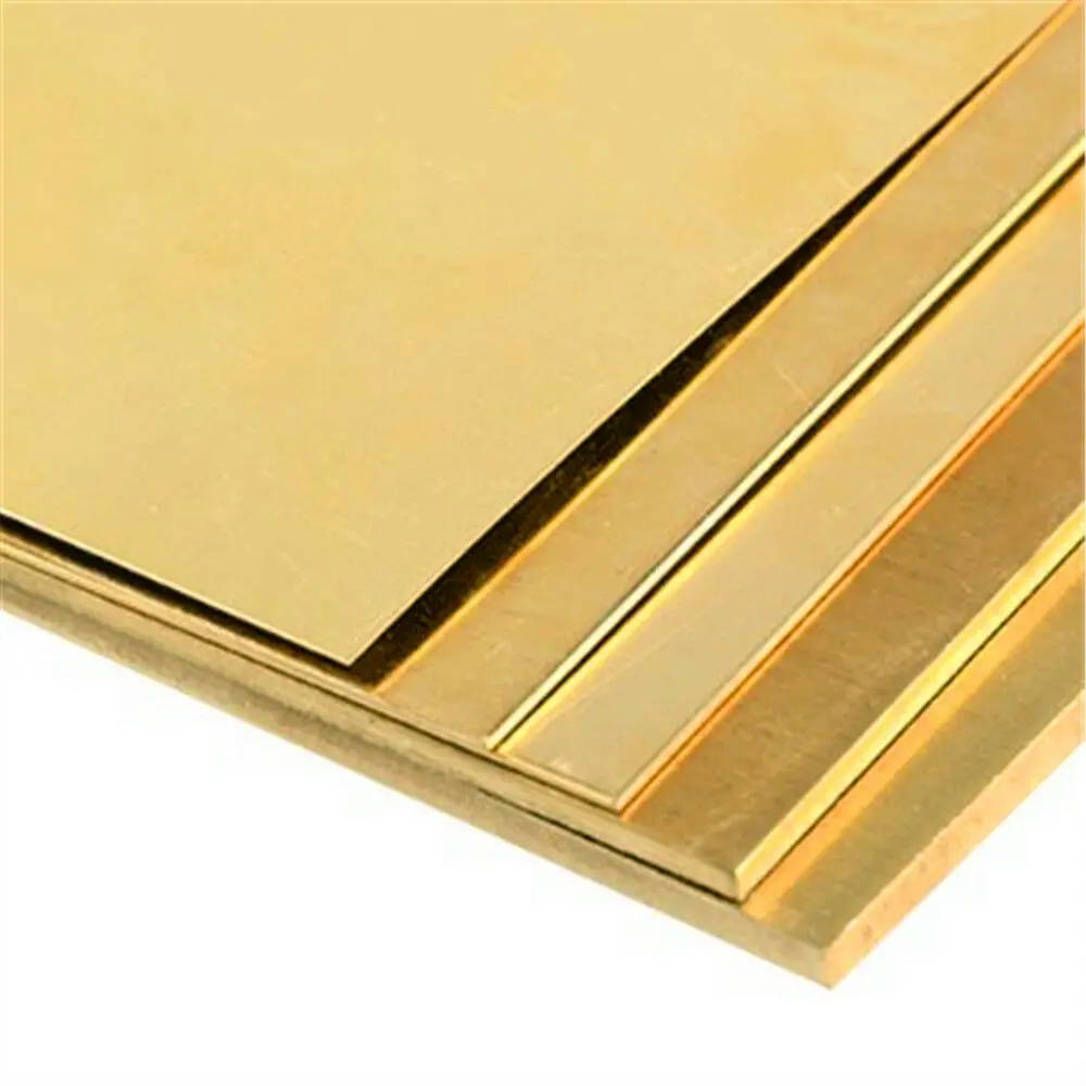 1PC Brass Strip Copper Sheet Foil 200 x 200 x0.5/1/1.2/1.5mm 2mm  Metal Thin Plate Latten 100x200 x 300 x 0.5mm