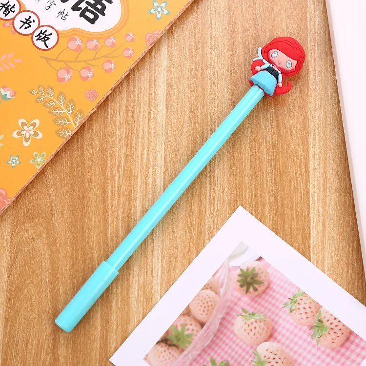 40 pc/lot Creative Mermaid Duck girl Gel ink pen/creative cartoon student office water pen / signature pen/children gift | Канцтовары