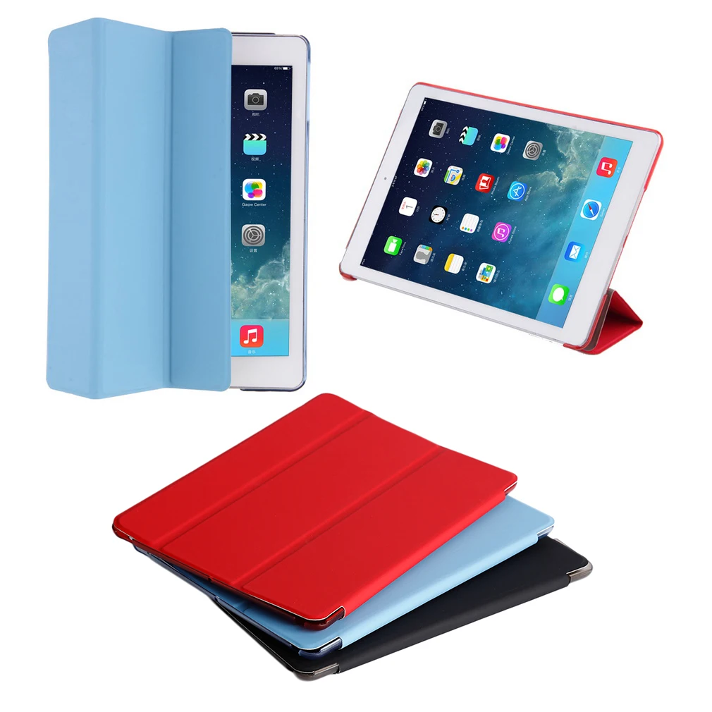 Умный чехол для iPad Air 2 Retina тонкий кожаный с подставкой|Чехлы планшетов и